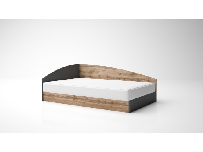 Легло Аполо 4 + матрак (дъб вотан/антрацит)